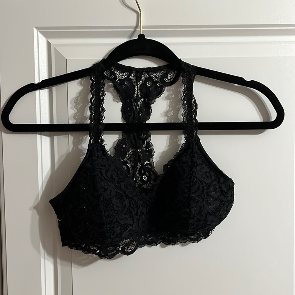 black bralette